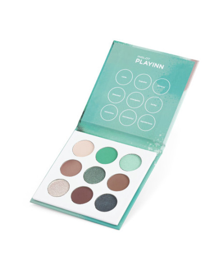 Палитра теней INGLOT PLAYINN CLOUD NO. NINE GREEN