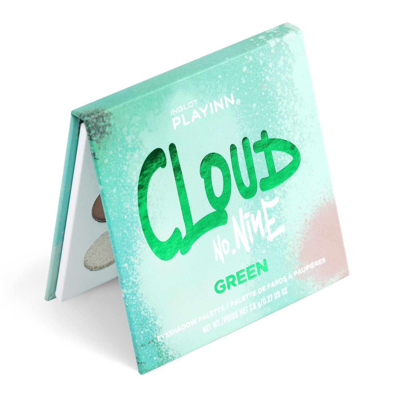 Палитра теней INGLOT PLAYINN CLOUD NO. NINE GREEN