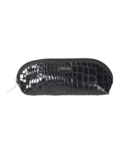 MAKEUP PENCIL CASE SNAKE SKIN PATTERN BLACK (R23984B)