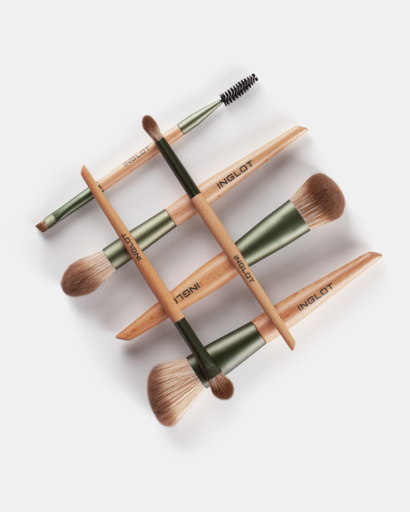 Набор кистей BRUSH TUBE MAKEUP SET (GREEN)