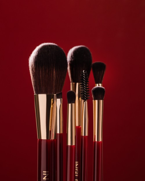 Набор кистей Brush Tube Makeup Set (Burgundy)