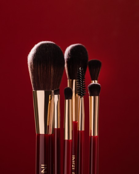 Набор кистей Brush Tube Makeup Set (Burgundy)