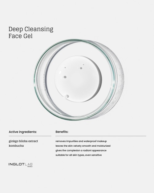 Gel de curățare pentru față Inglot Lab Deep Cleansing Face Gel Gel de curățare pentru față Inglot Lab Deep Cleansing Face Gel