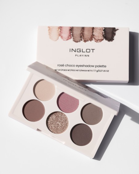 Paletă de farduri Inglot Playinn Rosé Choco Eyeshadow Palette