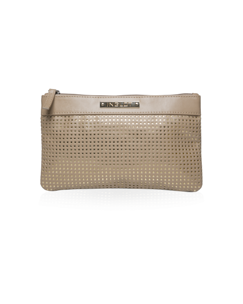 Kosmetiktasche Beige/Gold