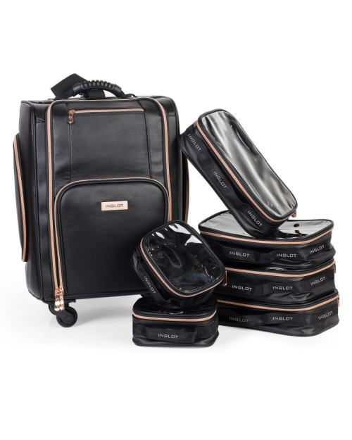 Kufer kosmetyczny na kółkach BLACK & ROSE GOLD (KC-P46S) Kufer kosmetyczny na kółkach BLACK & ROSE GOLD (KC-P46S)
